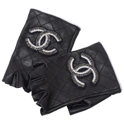 fake chanel fingerless gloves|coachella chanel gloves.